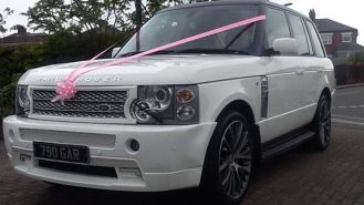 Range Rover Vogue wedding car for hire in Newport, South Wales
