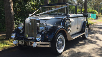 Regent Landaulette wedding car for hire in Ringwood, Hampshire
