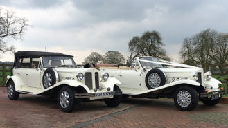 A Pair of Beauford Convertibles wedding car for hire in Hemel Hempstead, Hertfordshire