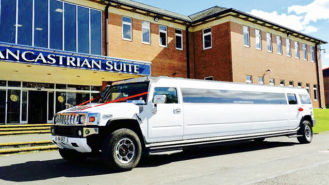 Hummer H2 Limousine wedding car for hire in Bradford, West Yorkshire
