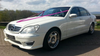 Mercedes S600 AMG wedding car for hire in Newport, South Wales