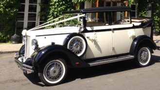 Brenchley Landaulette wedding car for hire in Eastbourne, East Sussex