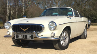 Volvo P1800 Convertible wedding car for hire in Cadnam, Hampshire