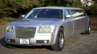 Chrysler 300c Stretched Limousine wedding car for hire in Ayr, Ayrshire