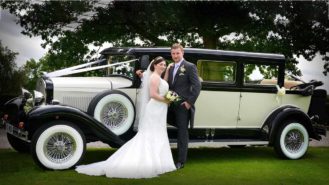 Bramwith Landaulette wedding car for hire in Chesterfield, Derbyshire