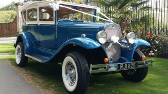 Ryecroft Open Tourer wedding car for hire in Kettering, Northamptonshire