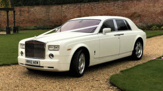 White Rolls-Royce Phantom Wedding Car Paignton, Devon and Somerset