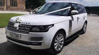 Range Rover Vogue wedding car for hire in Barnsley, South Yorkshire