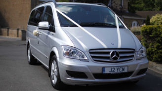 Mercedes V Class wedding car for hire in Chippenham, Wiltshire
