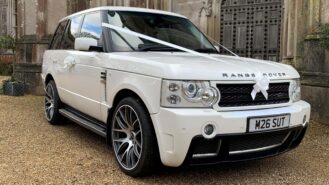 Range Rover Vogue Overfinch wedding car for hire in Christchurch, Dorset