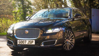 Jaguar XJ LWB Autobiography wedding car for hire in Faversham, Kent